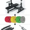 B15 Starter Set | Gamma Chrome | 220kg Plates | Hexagon 2.5-25kg