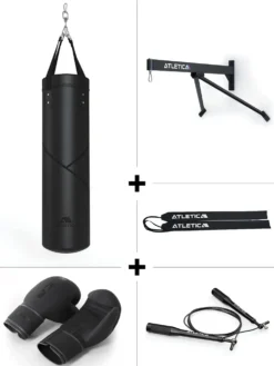 Boxsack mit Gurt | BBX SET | Wandhalterung | Bandagen | J1 Speed Rope