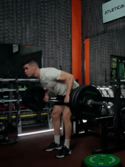 Delta Shadow Set I Delta Langhantel & 120kg Black Bumper Plates