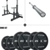 Dome Squat Rack SET | Gamma Langhantel | 120kg Iron Plates