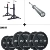Free Stands Squat Rack SET | Gamma Langhantel | 120kg Iron Plates