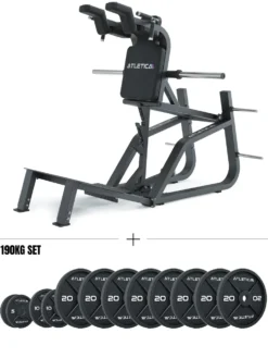 HyperLever SET | V-Squat + 190kg Iron Plates