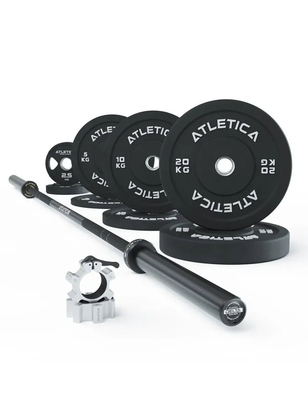 Langhantel Set | Delta HighRep | 75kg Bumper Plates