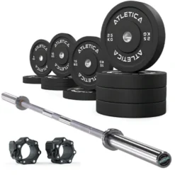 Langhantel Set Alpha I Bumper Plates 190kg I Pro Verschlüsse
