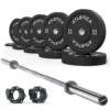 Langhantel Set Alpha I Bumper Plates 150kg I Pro Verschlüsse