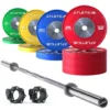 Langhantel Set Alpha I Competition Plates 190kg I Pro Verschlüsse