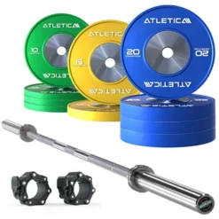 Langhantel Set Alpha I Competition Plates 150kg I Pro Verschlüsse