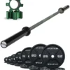 Langhantel Set Beta Military Green I Iron Plates 157.5kg I Aluminiumverschlüsse Military Green