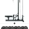 Latzug und Ruderstation Plate Loaded SET | Bumper Plates 90kg