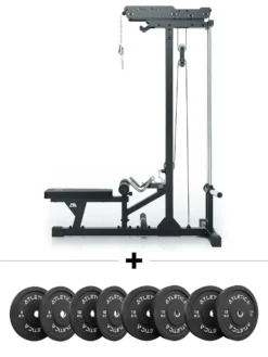 Latzug und Ruderstation Plate Loaded SET | Bumper Plates 90kg