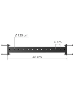 R8 78cm Crossbar | Paar | Raw Metal