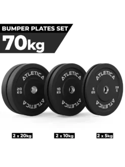 R7 Half Rack SET | Delta Dark Blue | Bumper Plates 70kg | B6 Hantelbank
