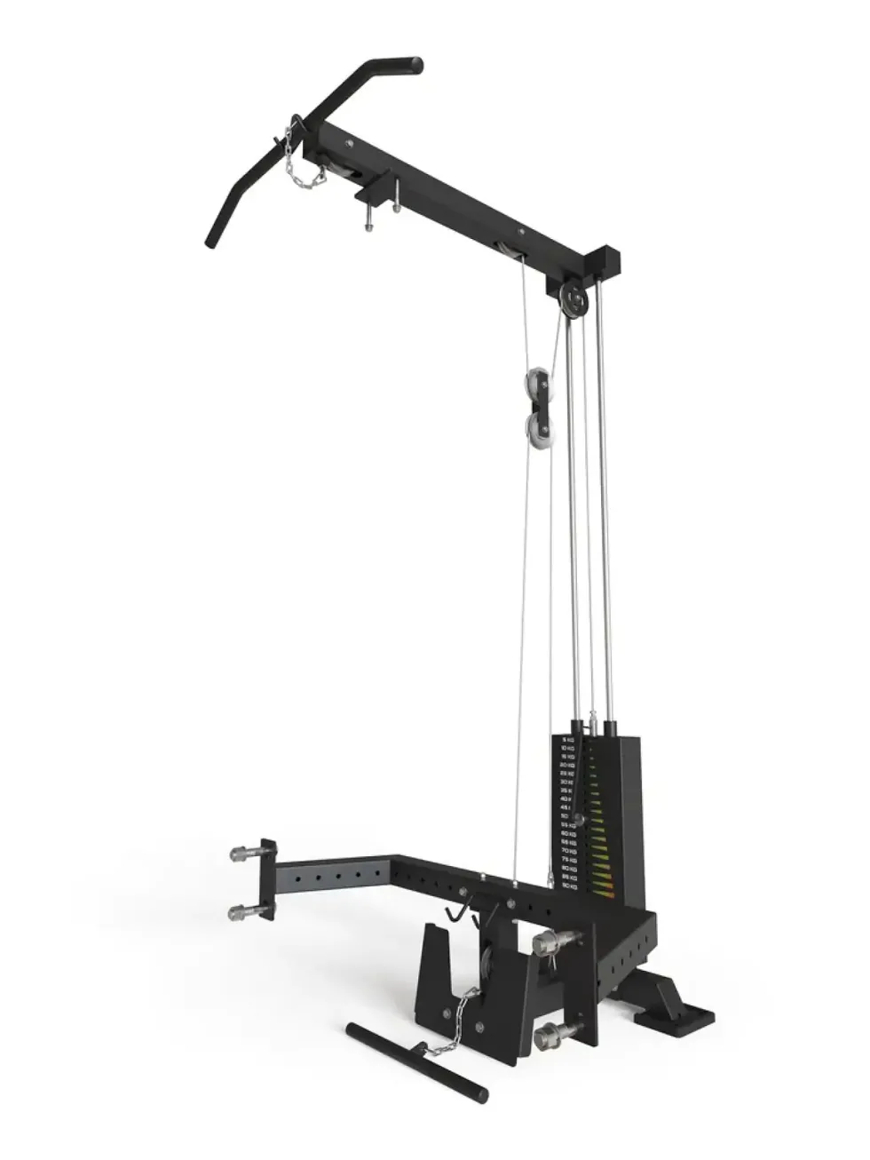 R8 Latzug mit Rudereinheit | 125kg Weight Stack