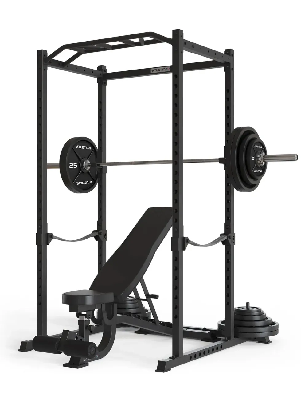 R5 Nolat SET | Power Rack | 100kg Iron Plates | Sigma Langhantel | B4 Leather | 213cm
