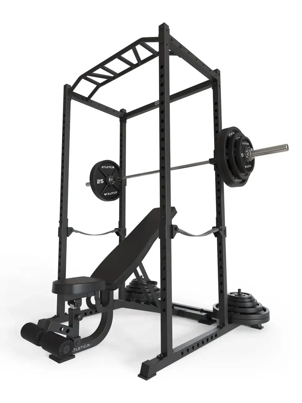 R5 Nolat SET | Power Rack | 100kg Iron Plates | Sigma Langhantel | B4 Leather | 213cm