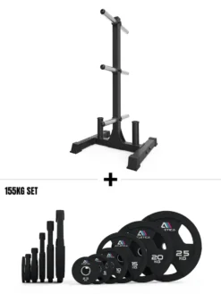 Rhino Grip Set 3H I 155kg 3H Gripper Plates & Rhino Hantelscheibenablage
