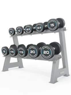 Rundhanteln PRO | Set 2 - Fortgeschritten | 10 - 20kg | inkl. Ablage