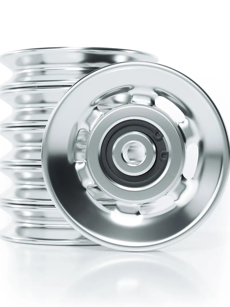 Seilrollen | Aluminium | 90mm | 6 Rollen