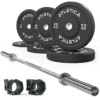 Set Inox + Bumper Plates 70kg